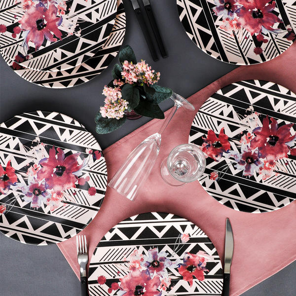 Flieder Servierteller 25 cm 6 Stück - 18231 | Keramika