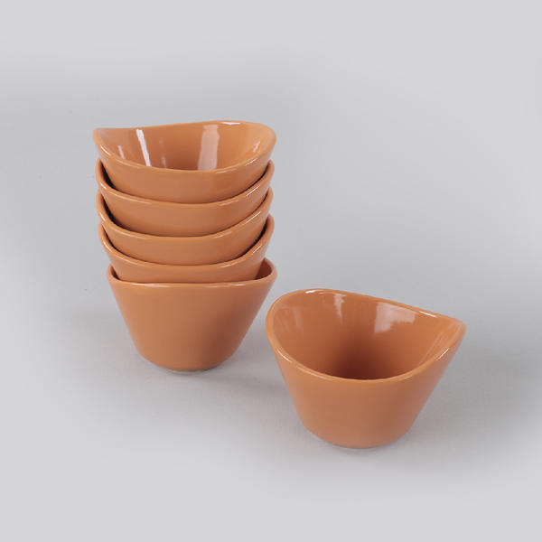 Keramika | 6 Adet Sarı Tigela Çerezlik/Sosluk