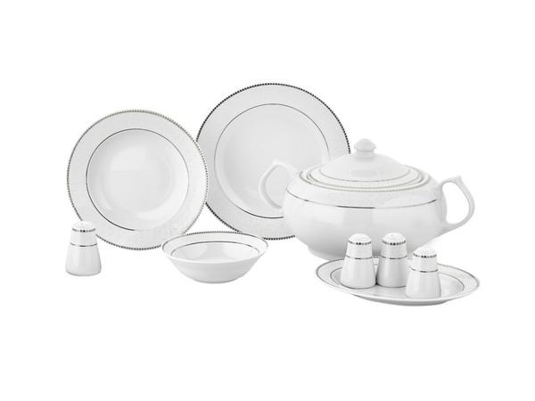 Taç Eliza Marta 57 Parça Yemek Takımı Platin | 12 Kişilik | TAC-2208 