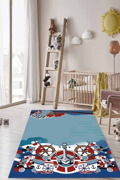 Birkilim Yıkanabilir İpeksi Kaymaz Taban Çocuk Odası Halısı | MLN-IP-HT-746
