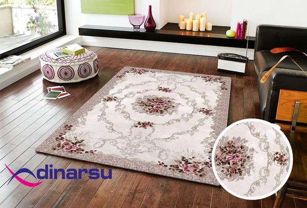 Dinarsu Yıkanabilen Halı | Sunshine | Krem| 1084-Cream