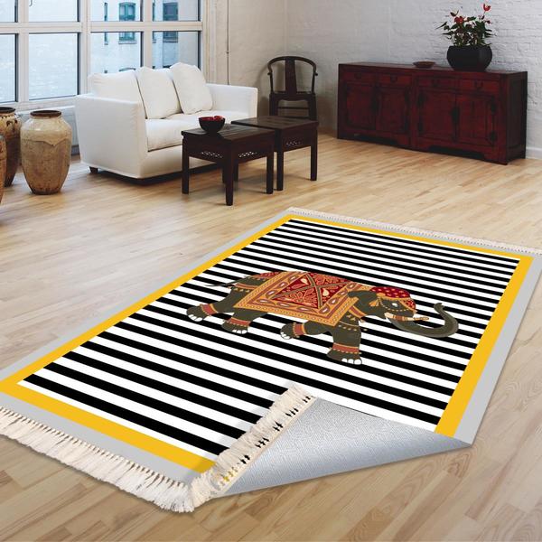 Milano Yıkanabilir Dekoratif Halı Kaymaz Taban | 8mm | MLN-DOT-HT611