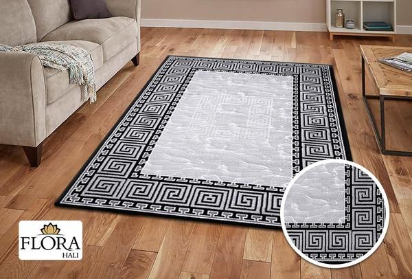Flora Eleysa Collection Halı | Gri | F-4150A-Grey-Black