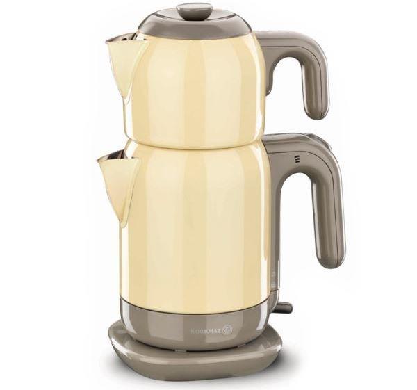 Korkmaz Demtez 2.7 lt. Elektrikli Çaydanlık | Sarı | a369-05