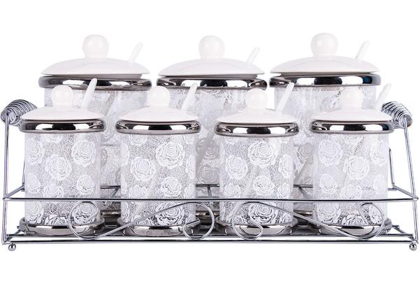 Dekonaz 22 Parça Baharatlık Seti | Porselen | BTK-14