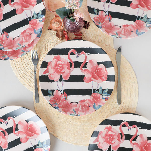 Flamingo Serving Plate 26 Cm 6 Pieces - 18311 | Keramika