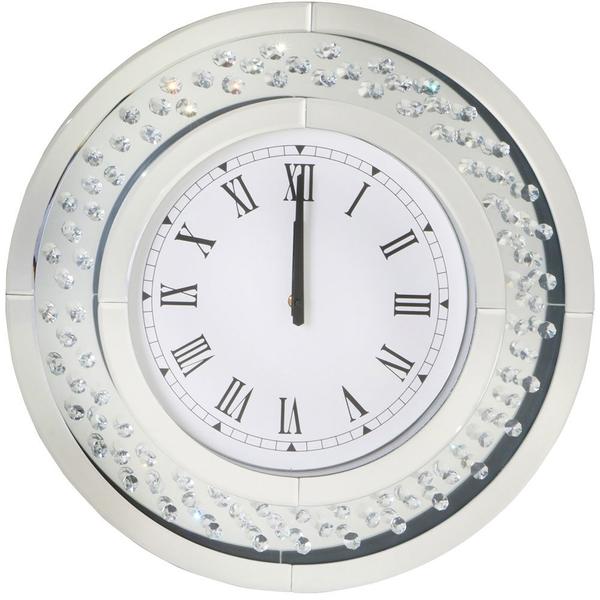 Duvar Saati 50x50 cm | Gümüş & Beyaz | 15js0015