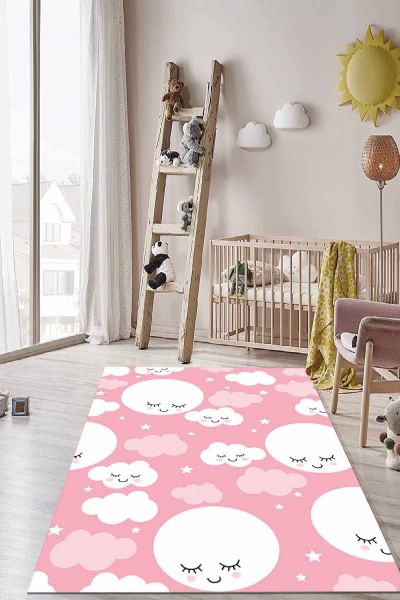 Birkilim Yıkanabilir İpeksi Kaymaz Taban Çocuk Odası Halısı | MLN-IP-HT-557