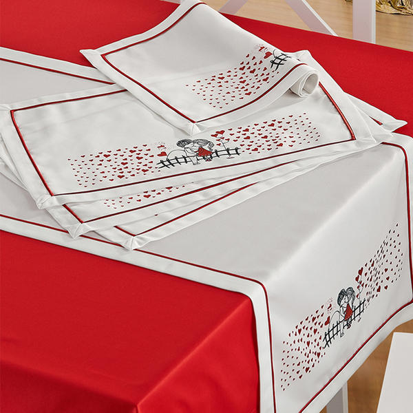 مفرش طاولة مزين كيراميرا 35 × 50 سم | ك +