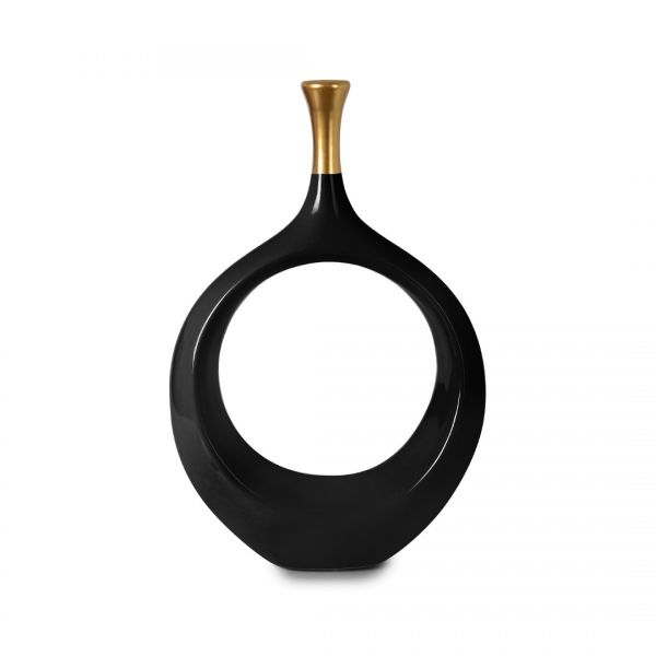 BN 580 S RING VASE BLACK / 5 25x37 | IPEK-SRB433