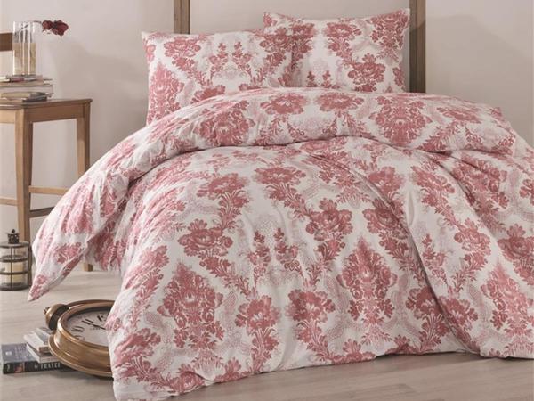 Kristal Lisa Çift Kişilik Nevresim Takımı Bordo | Kristal