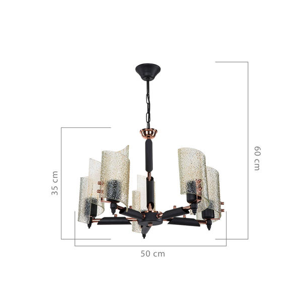 Silva 5’Li Bal Cam Avize