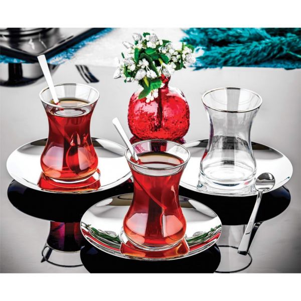 Ela Sade 6 Adet Çay Tabak