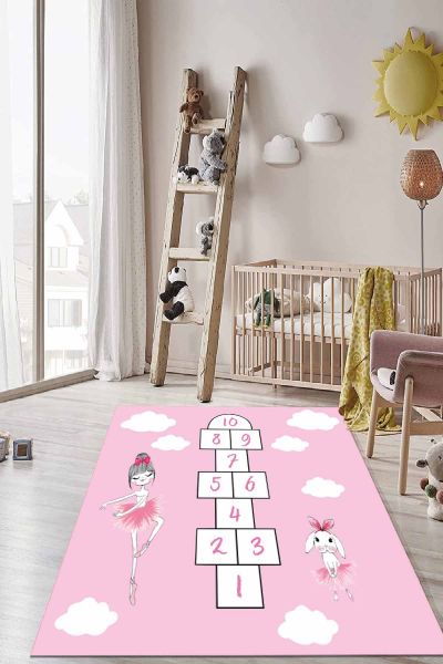 Birkilim Yıkanabilir İpeksi Kaymaz Taban Çocuk Odası Halısı | MLN-IP-HT-629