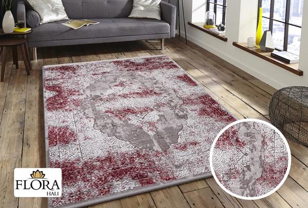 Flora Krizantem Collection Halı | Kırmızı | F-1677A-Red