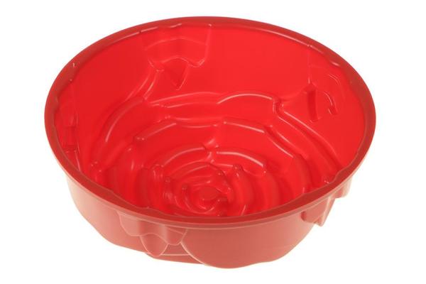 Paci Kek Pasta Kalıbı Çicek Form Kırmızı | PLA-600114-Rot