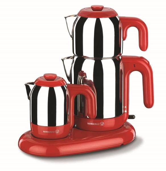 Korkmaz Mia Elektrikli Çay Kahve Makinesi | Kırmızı | A353-01