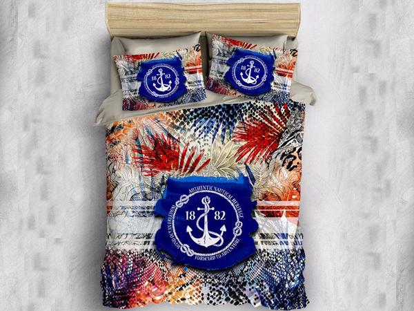 1882 3d Pamuk Saten Çift Kişilik Nevresim Takımı | Marie Lou