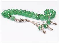 Aventurin Taşı Tesbih (925 AYAR GÜMÜŞLÜ Fasetli)