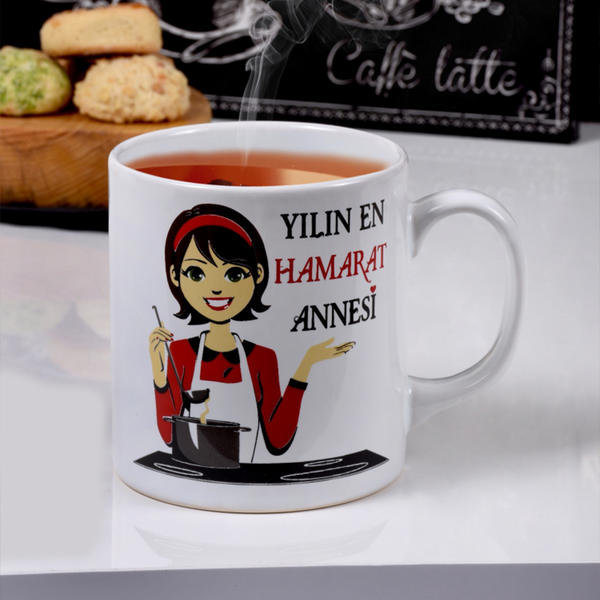 Yılın En Hamarat Annesi Kupa 10 Cm | Keramika