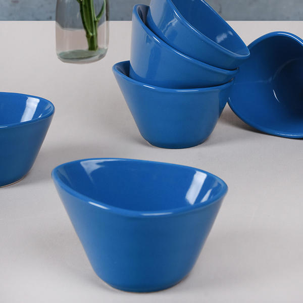 Bol à collation bleu Miska 12 Cm 6 pièces | Keramika