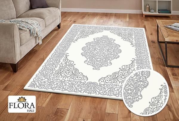 Flora Eleysa Collection Halı | Gri | F-2106A-Grey-L.Grey