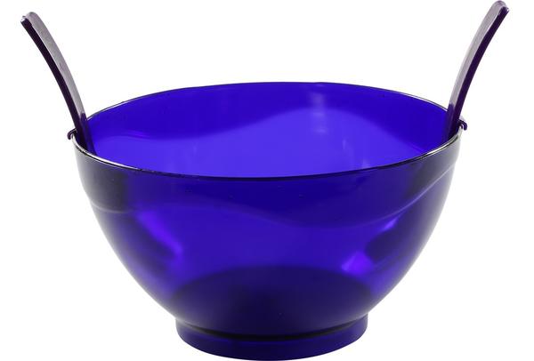 Violet Crystal Salata Kase Seti 3 Parça | 4 Litre Lacivert