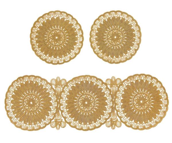 Ensemble de salon de luxe avec cordon Anglez Or