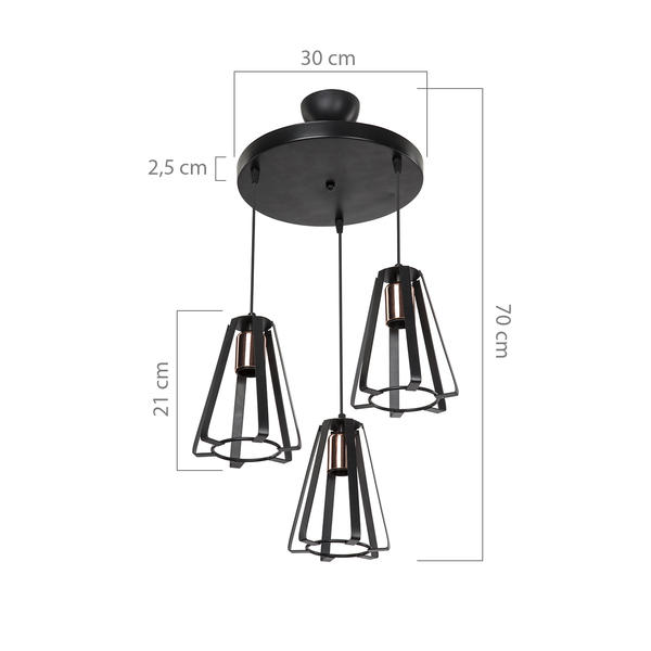 نجفة كوستا ثلاثية الدائرة