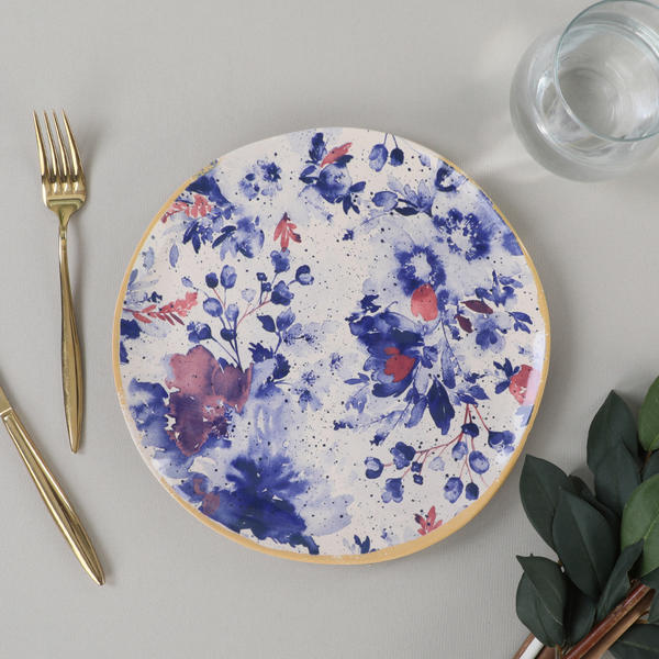 Mimoza Red Organic Serving Plate 26 Cm | Keramika