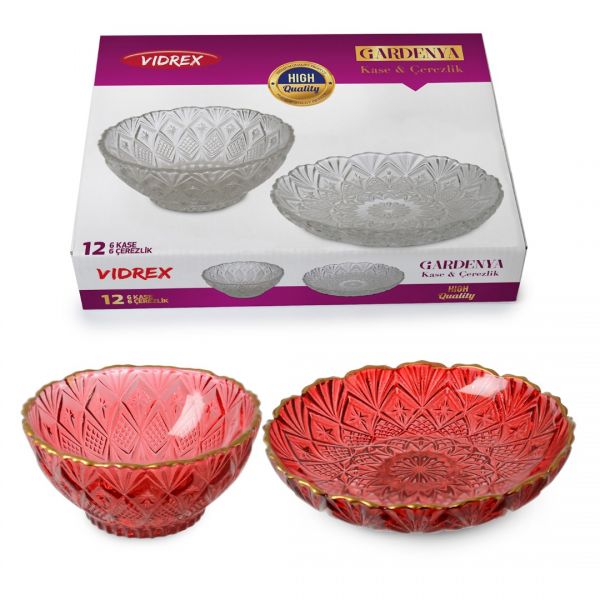 TRANSP. RED- AGIZ ORG.ALTIN YALDZ BB-5P لوح زجاجي و BB-100 مجموعة وعاء زجاجي 6 سائل | حرير -3312