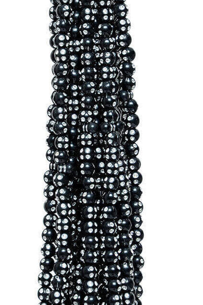 Black Tasbih 99 Pieces With Fastening Pattern (Bundle) -3122
