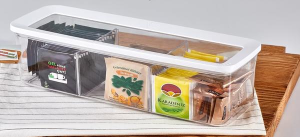 Vip Ahmet Derin Dikdörtgen Saklama Kabı 2'li Set | Beyaz Renk Kapak | VIPAHMET-VP-115