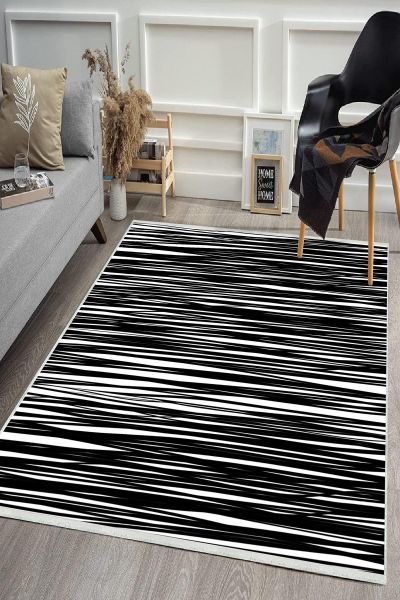 Birkilim Yıkanabilir Dekoratif Halı İpeksi Kaymaz Taban | MLN-IP-HS-439