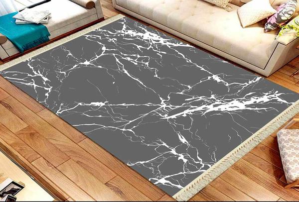 Roland 5'li Yıkanabilir Halı Seti | Gri | roland-3187-gray