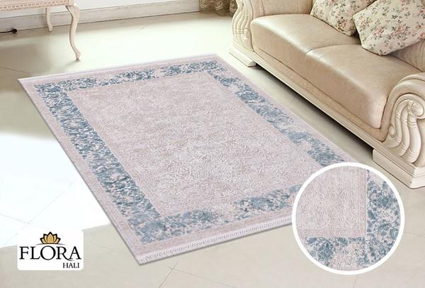 Flora Aysil Collection Halı | Mavi | F-4686A-Blue