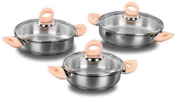 Korkmaz Flamingo 3'lü Omlet Seti 6 Parça | Gümüş | A1613