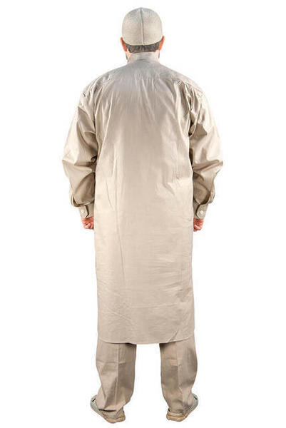 Umre ve Hac Kıyafeti Afgan Takımı - Krem