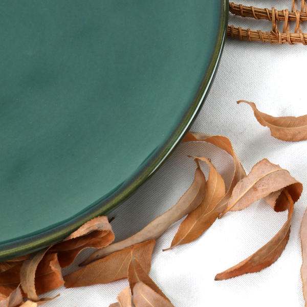 Keramika | Zümrüt 6 Adet Yeşil Pasta Tabağı