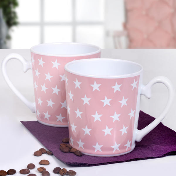 يلدز أورا كوب وردي 9 سم قطعتين | كيراميكا