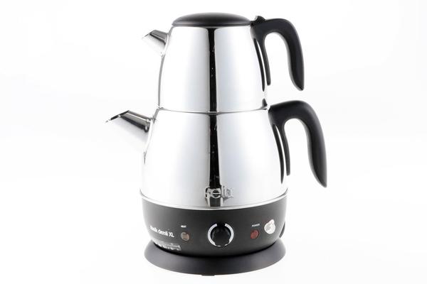 Felix 2.5 lt Klasik Demli Çay Makinesi | Siyah | FL394-Schwarz