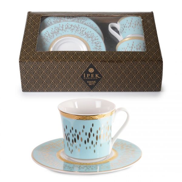 GL-100 # OG-6486 # 2LI GRAY BOX PRS COFFEE SET | IPEK-74554