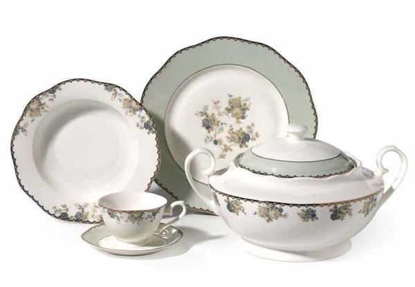 Korkmaz Flora Collection 86 Parça Yuvarlak Yemek Takımı | 12 Kişilik | A8255