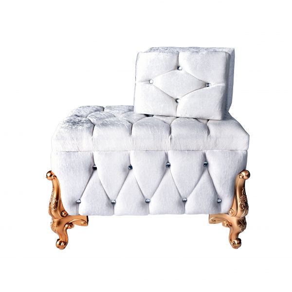 Akpınar | Mücevher Kutusu Hediyeli Çeyiz Sandığı Beyaz