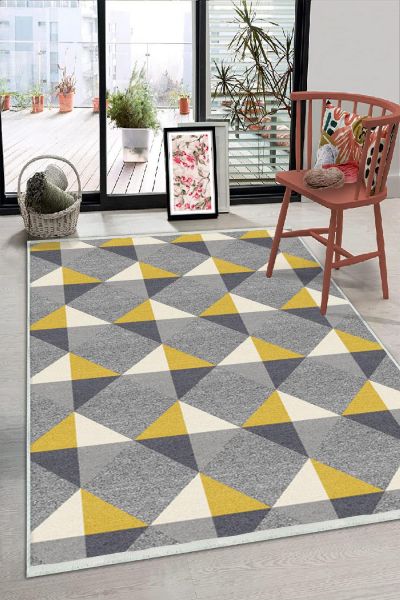 Birkilim Yıkanabilir Dekoratif Halı İpeksi Kaymaz Taban | MLN-IP-HS-208