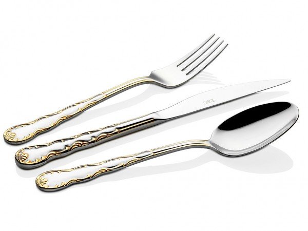 Tac Mezon Jasmine Gold 90 Teiliger Besteck Set | Tac-1504