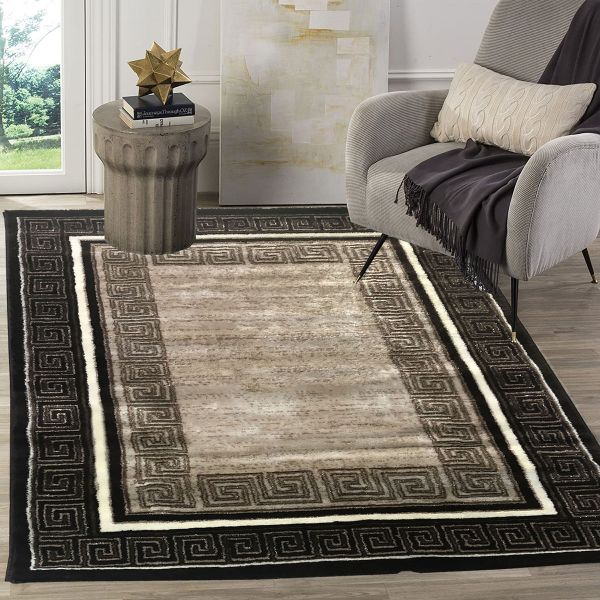 Siela Diyez Collection Simli Halı | Kahverengi | S-648-Brown