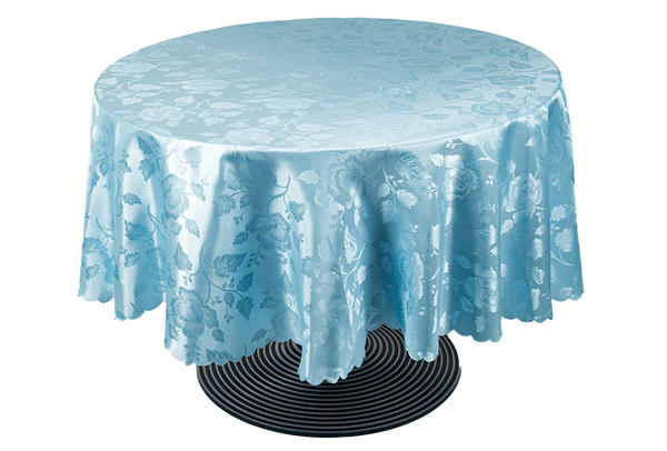 Bavary | Polyester Masa Örtüsü | Mavi | 180x180 | By-mouertue-1