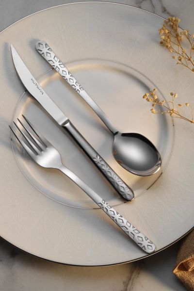 Kütahya Porselen Luna 84 Parça Çatal Bıçak Takımı