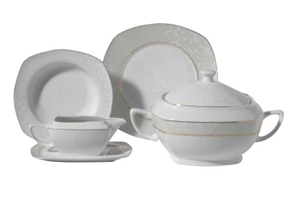 Korkmaz Belinda Collection Yemek Takımı | 86 Parça | 12 Kişilik | Kare | A8119